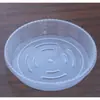 Base de prato redonda para vaso de flores, espessada, transparente, multifuncional, vaso grande de cerâmica para suculentas com recursos de ventilação, drenagem e coleta de água, fácil de usar
