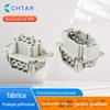 Conector Retangular de Saída Lateral de Alta Resistência Plug de Aviação à Prova d'Água He-06Mf Núcleo Interno Adaptado para Soquete de Ponto