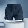 Shorts de Basquete Masculino Verão Estilo Americano Acima do Joelho Largos Casuais Tendência Quatro Pontos Marca Esportiva Respirável Secagem Rápida Calças de Treino