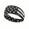 Bandeira Americana Meninos e Meninas Crianças Adolescente Dia da Independência Estrelas Retro Absorvente de Suor Esportes Decoração Festa Faixa de Cabelo