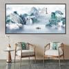 La pintura decorativa de fondo para TV de la sala de estar tiene respaldo hogar y todo Xing nueva pintura de paisaje china autoadhesiva agua para hacer dinero pintura