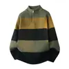 Suéter Cálido Engrosado Otoño e Invierno para Hombre Joven Pulóver Tejido Casual Versátil Manga Larga Simple Tejido de Otoño e Invierno Ropa para Hombre