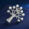 Nova Broche Elegante de Strass e Pérola Acessórios Anti-luz de Alta Qualidade Lapela de Terno Pin de Roupa Cervo Canguru