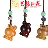 Yiming Xianyuan Talla de Sándalo Dibujo Animado Colgante Accesorios para Teléfono Móvil DIY Talla en Madera Lindo Animal Colgante Colgante para Bolsa