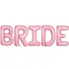 Nuevos globos de letras transfronterizos de 42 pulgadas BRIDE de papel de aluminio decoración de boda de novia decoración de fiesta set de globos al por mayor
