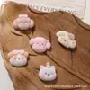 Otoño Dibujos Animados Lindo y Dulce Oso Resina Afelpado Parche DIY Accesorios para el Cabello Pasador Joyería Materiales al por Mayor
