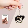 Chaveiro Criativo de Impressão Plana 2D Transfronteiriço Pingente Simples de Acrílico Futebol Baseball Basquete Rugby Vôlei