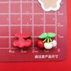 Simulado Brillante Mini Pequeño Serie Cereza DIY Accesorios de Resina Tocado Horquilla Carcasa para Teléfono Móvil Joyería Pegatinas para Arte de Uñas
