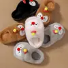 Pantuflas de Algodón para Niños Pingüino Otoño e Invierno Estilo Nuevo para Niñas Dibujos Animados Lindas Creativas Hogar Cálidas Pantuflas de Algodón para Padres e Hijos Transfronterizo