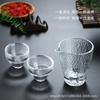 Taza de Té de Vidrio Grueso Estilo Japonés Hecha a Mano Patrón de Martillo Interno Taza Dividida Recipiente para Té Dividido Mar de Té Taza para Servir Taza Pública Guanshan