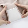 Ropa interior de algodón peinado para mujer, algodón puro, cintura alta, calzones realzadores de cadera, estampado de letras, entrepierna antibacteriana transpirable de artemisa