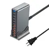 Cargador Móvil de Nitruro de Galio de 695W Multi-Puerto Tipo C Carga Rápida Cabezal de Carga Rápida Pd Estación de Carga de Escritorio de Alta Potencia