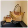 Bolsa de Hombro Cruzada Plegable Ligera de Gran Capacidad Nylon Forma de Empanada Moda para Viajes de Negocios Bolso de Mano