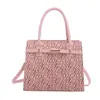Bolsa Transversal de Ombro Grande Capacidade Estilo Novo 2026 Design da Moda com Estampa de Letras Europeias e Americanas para Mulheres