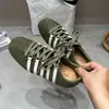 Zapatillas Casuales Versátiles de Verano para Mujer, Suela Plana, Tendencia de Nicho, Zapatos de Encaje con Estampado de Leopardo