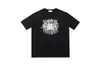 High Street Europeo y Americano Marca de Moda RHUDE Atardecer Cara Redonda de Corazón Impresión de Letras Nuevas Oversize Holgada Camiseta de Manga Corta
