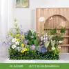 Hc-Bz3Grande Flores Artificiales y Plantas Verdes para Decoración de Paisajismo, Combinación de Paisaje Interior, Plantas Falsas Biónicas de Gama Alta
