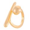 Anillo geométrico de doble palabra con apertura simple y creativa transfronteriza entre Europa y Estados Unidos, anillo para hombres y mujeres, anillo abierto, anillo de cola, venta al por mayor