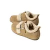 Nuevos Zapatos Birkenstock Versátiles Mate Redondos para Mujer Otoño/Invierno 2026, Zapatos de Piel Retro con Aumento de Altura Forrados de Felpa, Zapatos de Algodón del Noreste