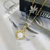 Internet Celebridade Explosivo Pequeno Bolso Sereia Ji Pérola Colar Sentido Avançado Luz Nicho de Luxo Elegante Clavícula Cadeia Pingente de Moda