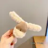 Pinza de garra floral para otoño e invierno para mujer, pinza de tiburón grande de alta gama para cabello grueso, accesorio para el cabello Maillard