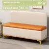 Banco para trocar de sapato para uso doméstico na sala de estar, banco sofá moderno de luxo leve com encosto, adequado para quarto, com função de armazenamento, banco longo montado na parede