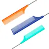 Peine para colorear cabello permanente en stock transfronterizo, peine con cola puntiaguda de acero inoxidable, peine para el cabello antideslizante de alta temperatura, peine de cola puntiaguda
