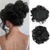 Pelucas de moño al por mayor transfronterizas, Moños de pelo falso realistas, Estilos de recogido en la nuca, Pelucas de pelo rizado esponjoso