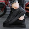 Zapatos casuales de cuero estilo coreano Four Seasons, zapatillas con cordones para hombre, zapatillas deportivas de moda para exteriores MR231