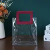 Bolsa de Mão Transparente de Plástico PVC Personalizada, Bolsa de Lembrança, Bolsa de Embalagem, Bolsa de Cosméticos, Bolsa de Presente de Feriado