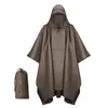 Poncho de Lluvia Unisex de Moda para Ciclismo y Senderismo al Aire Libre, Impermeable Universal Ligero con Cremallera Impermeable