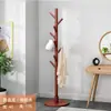 Perchero de Madera Maciza para Dormitorio, Perchero Doméstico de Pie, Gancho Simple para Dormitorio Estudiantil, Almacenamiento de Habitación y Tendedero