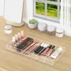 Caja de Almacenamiento de Cosméticos Acrílica Personalizada de Seis Compartimentos con Gran Capacidad y Buen Aspecto, Exhibidor de Gafas, Brochas de Maquillaje, Labiales
