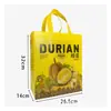Em estoque, sacola tote de durian, sacola de durian não tecida, sacola de durian