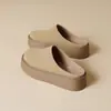 Medias Pantuflas Cerradas Birkenstock para Mujer, Nuevos Mocasines Perezosos Versátiles de Suela Gruesa que Aumentan la Altura, 2026