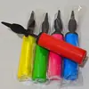 Bomba de Aire de 29 cm para Decoraciones de Bodas y Cumpleaños, Inflador de Empuje Manual, Boquilla Angulada, Inflador de Globos de Color Mixto