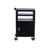 Carrito para equipo de computadora equipado con soporte neumático para pantalla, máquina elevadora de escritorio giratoria, carrito de banco de trabajo para sala de máquinas