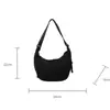 Diseño de Nicho Estilo Harajuku Bolso Casual de Moda Versátil Bolsa de Mano de Tela de Nylon Bolso de Hombro Simple Estilo Occidental para Mujer