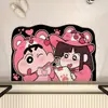 Tapete de Chão de Lama Diatomácea Desenho Animado Shin-Chan Banheiro Absorvente de Água Secagem Rápida Tapete de Chão Doméstico Porta de Banheiro Resistente ao Desgaste Antiderrapante Tapete para Pés