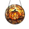 Halloween Transfronterizo Horror Calabaza Otoño Decoración de Calabaza Acrílico Pintado Atrapasol Decorativo para Ventana Colgante para Porche