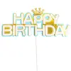 Decoração de bolo de celebridade para bebês meninos e meninas de um ano, 100 dias, 30 dias, lua cheia, cartão de aniversário para bebê, topo de bolo