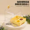 Bacia para Banho de Papagaio Caixa de Comida Antivazamento Pele de Tigre Calopsita Periquito À Prova de Salpicos Montagem Externa Caixa de Banho à Prova de Salpicos para Banheiro
