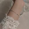Pulsera de cuentas redondas de plata de ley S925 para mujer, pulsera personalizada de lujo ligera, nuevo diseño de nicho popular 2023, pulsera de alta calidad
