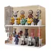Rack de Exibição para Armazenamento de Caixas Surpresa Acrílico Alta Transparência à Prova de Poeira Gabinete de Exibição para Enfeites de Figuras Lego Caixa de Armazenamento Bubble Mart