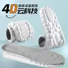 Palmilhas com suporte de arco 4D proporcionam uma sensação confortável, prevenindo a fadiga dos pés ao ficar em pé por longos períodos, com solas grossas para alívio da dor, absorção de choque, absorção de suor e respirabilidade.
