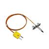 Termopar tipo K tipo N tipo J tipo E conector fijo tipo brazo en T línea de medición de temperatura de laboratorio de alta precisión y alta temperatura