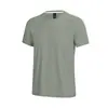 Camiseta de Manga Corta con Cuello Redondo para Hombre, Nueva, Transfronteriza, Comercio Exterior, para Verano, Fitness, Deportes, Running, Ropa Transpirable y de Secado Rápido