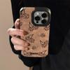 Funda de Teléfono con Estampado de Leopardo Dulce y Fresco con Cerezas Adecuada para iPhone 16, Apple 17, 18 Pro Max, Gamuza, 14 Cordón de Felpa, 13