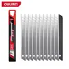 Cuchillo Utilitario Deli Hoja Negra Acero de Tungsteno Tecnología Negra Pequeño Cortador de Papel para Abrir Paquetes Cuchillo para Papel Tapiz Hoja de Grado Industrial