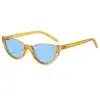 Moda Europea y Americana 2026 Nuevas Gafas de Sol Cat-Eye de Medio Marco Gafas de Sol de Calle Tendencia Gafas Sin Graduación Anti-Luz Azul